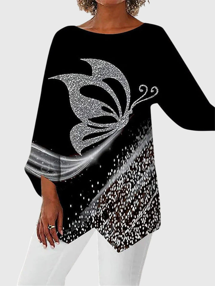 Alayah™ | Stylish Crew Neck Blouse