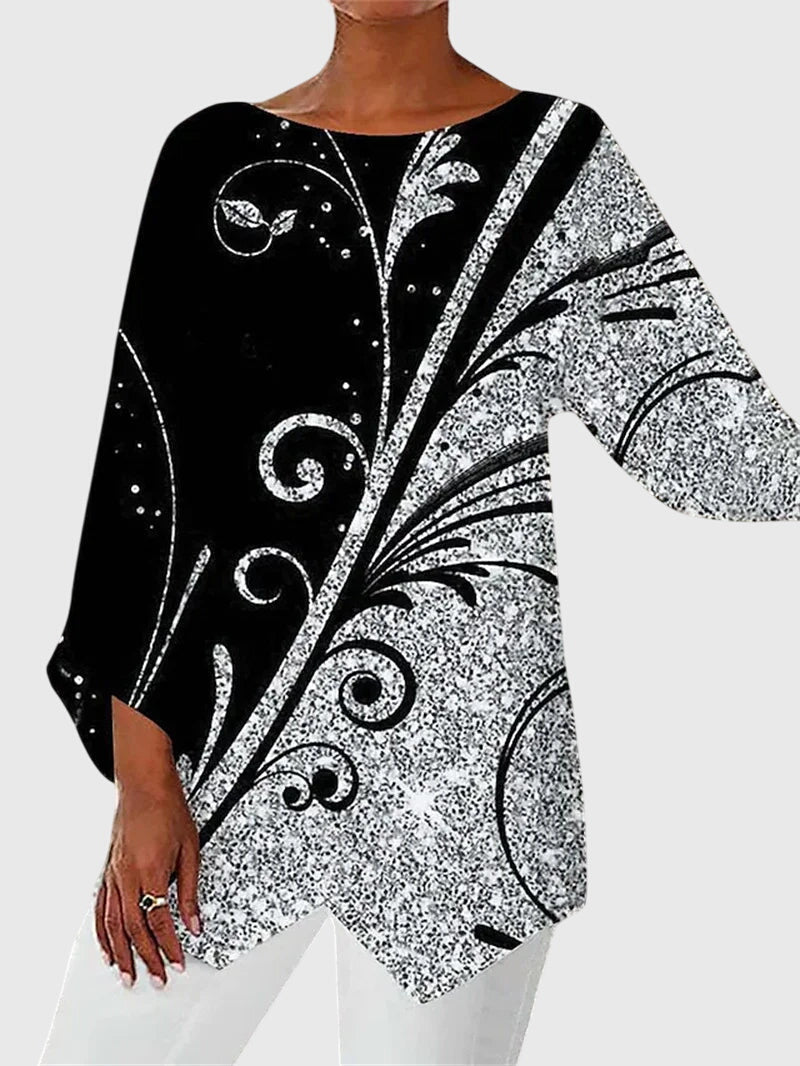 Alayah™ | Stylish Crew Neck Blouse