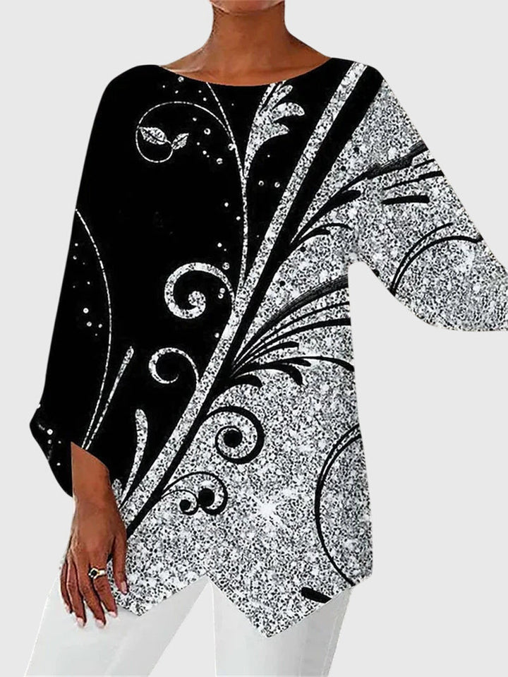 Alayah™ | Stylish Crew Neck Blouse
