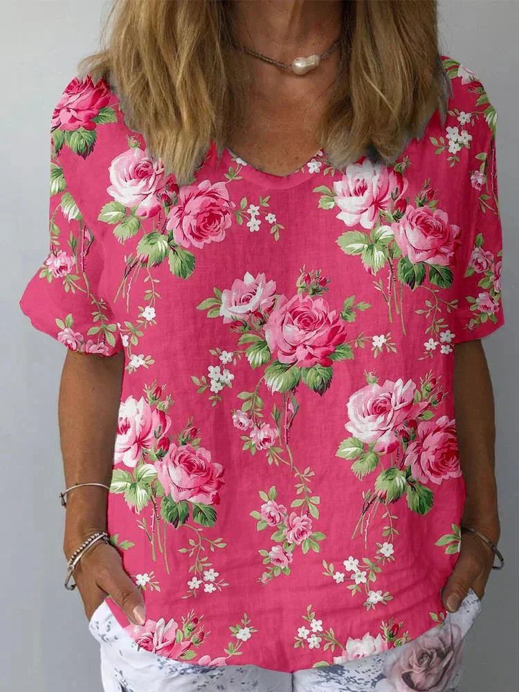 Lisa | Creative Floral Print Blouse