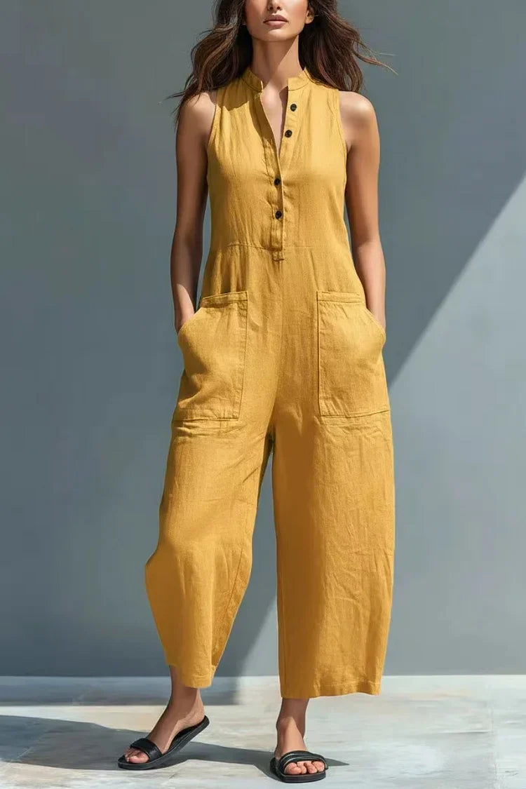 Cheryl | Sophisticated Linen Jumpsuit