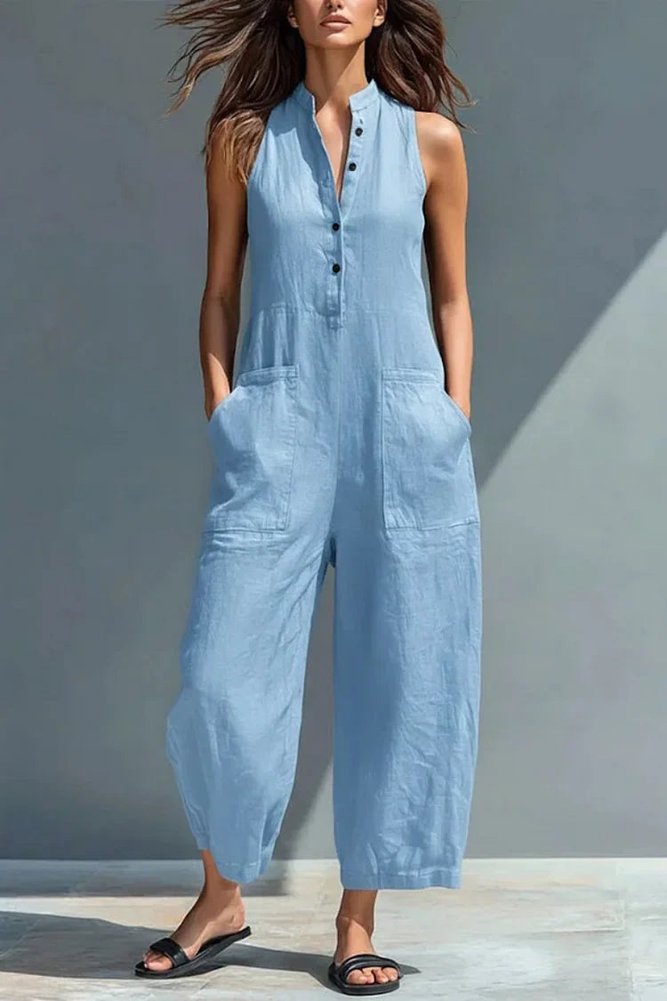 Cheryl | Sophisticated Linen Jumpsuit