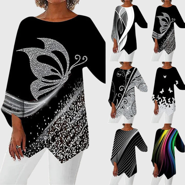 Alayah™ | Stylish Crew Neck Blouse