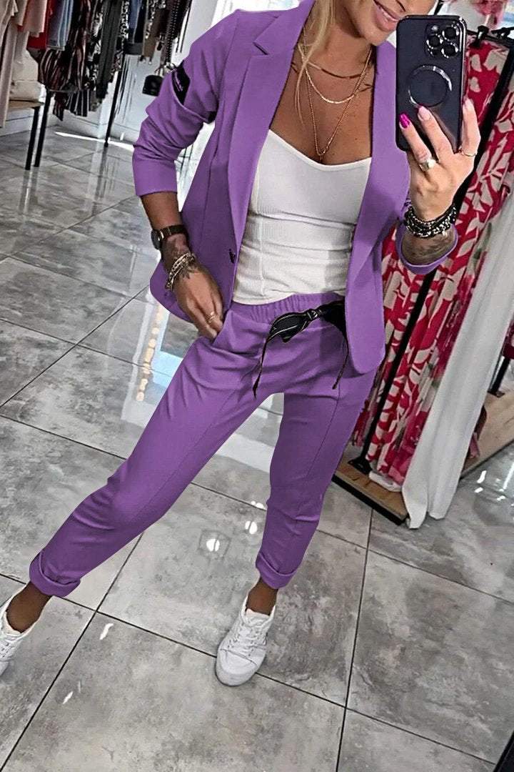 Fenna™ | Women's Relaxed Solid Color Two-Piece Outfit