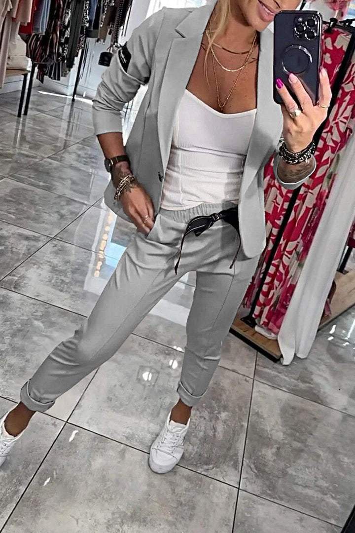 Fenna™ | Women's Relaxed Solid Color Two-Piece Outfit
