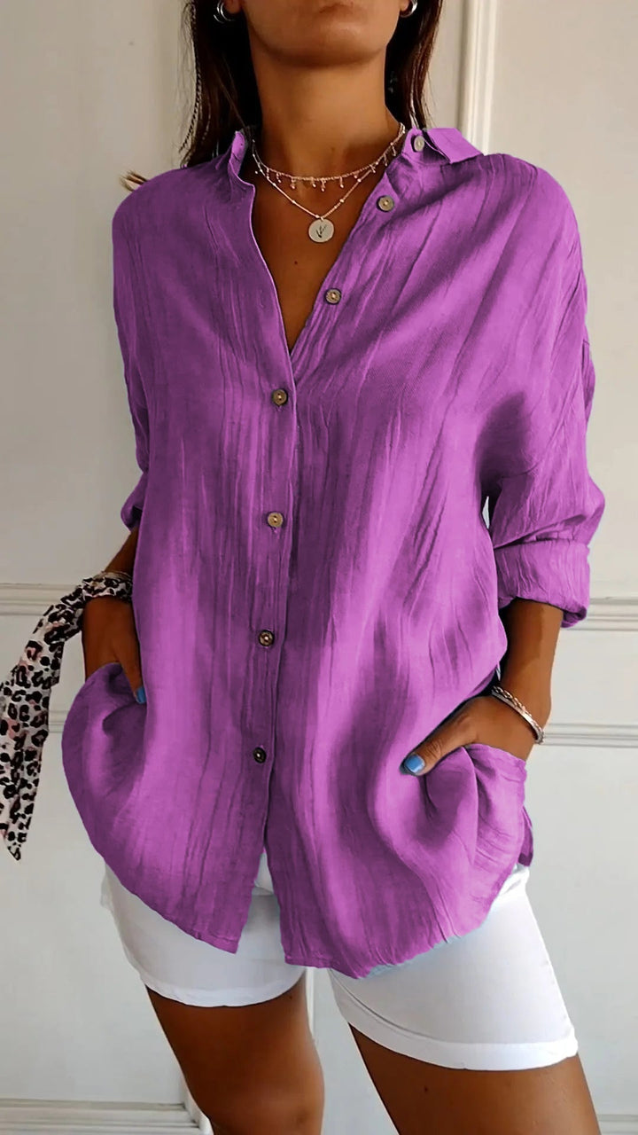 Sasha | Chic Pleated Elegance Shirt