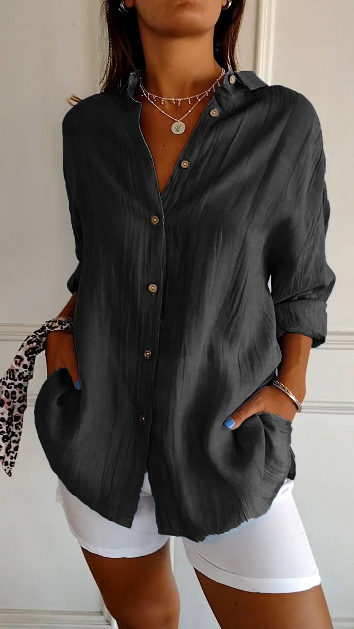 Sasha | Chic Pleated Elegance Shirt