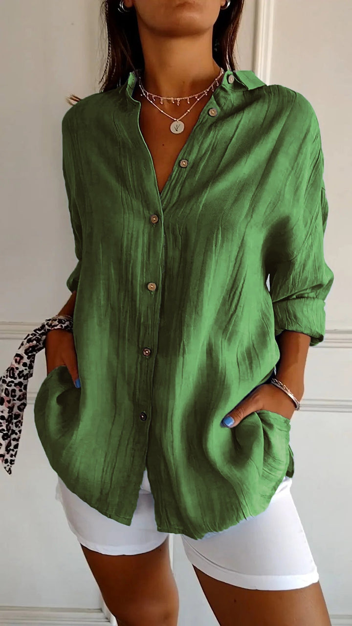 Sasha | Chic Pleated Elegance Shirt