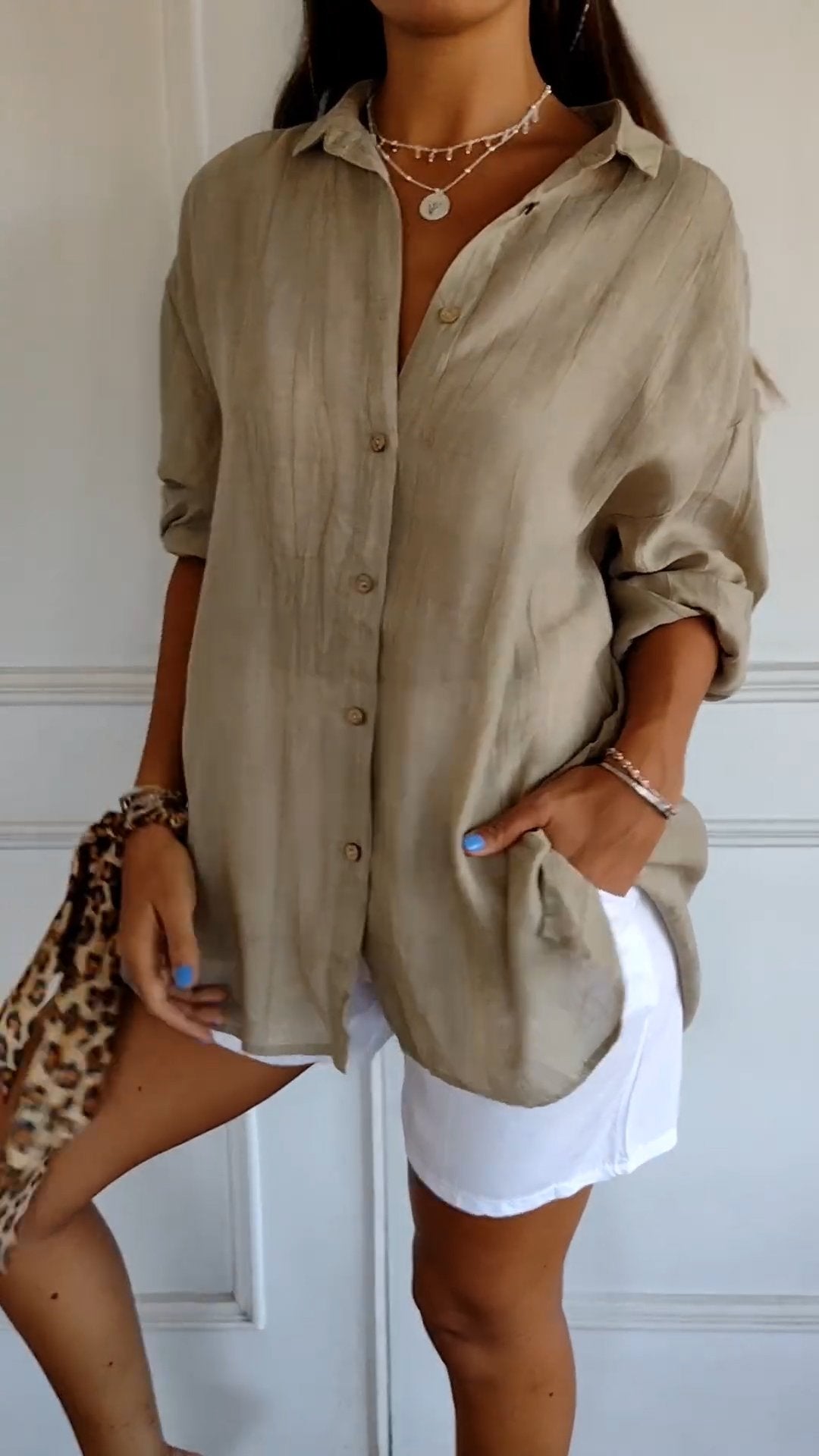 Sasha | Chic Pleated Elegance Shirt