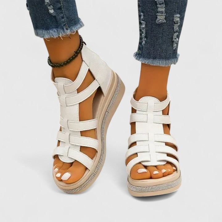 Kendall | Strass-Embellished Orthopedic Sandals